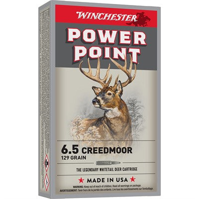 Winchester Ammunition 6.5 Creedmoor 129 Grain Jacketed Soft Point 20 Count