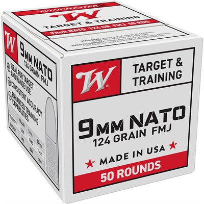 Winchester Ammunition 9mm Luger 124 Grain Full Metal Jacket