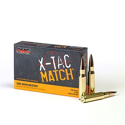 PMC Ammunition 308 Winchester 168 Grain Open Tip Match 20 Count