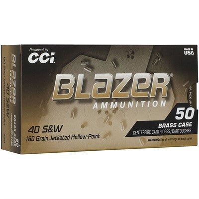 CCI Ammunition 40 S&W 180 Grain Jacketed Hollow Point 50 Count