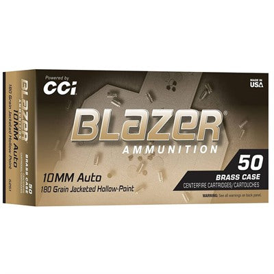 CCI Ammunition 10mm Auto 180 Grain Jacketed Hollow Point 50 Count
