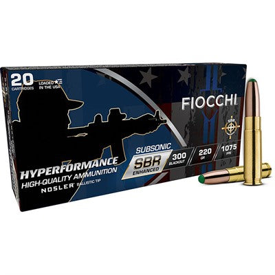 Fiocchi Ammunition 300 AAC Blackout 220 Grain Polymer Tip 20 Count