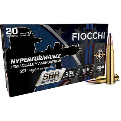Fiocchi Ammunition 308 Winchester 125 Grain Polymer Tip 20 Count