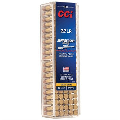 CCI Ammunition 22 Long Rifle 45 Grain Hollow Point 100 Count