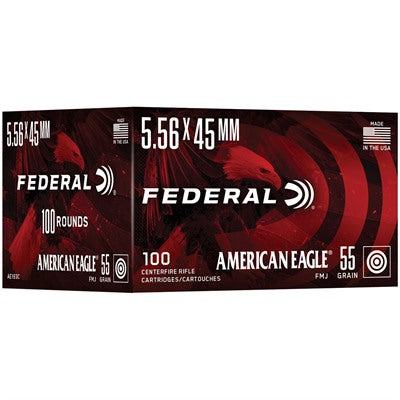 Federal Ammunition 5.56x45mm NATO 55 Grain Full Metal Jacket