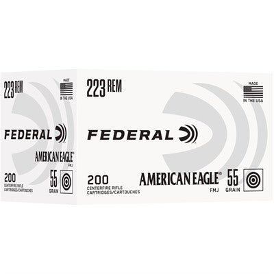 Federal Ammunition 223 Remington 55 Grain Full Metal Jacket