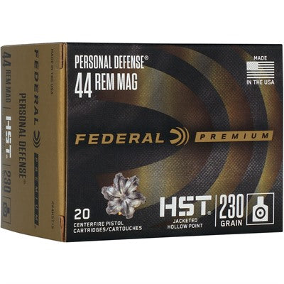 Federal Ammunition 44 Remington Magnum 230 Grain Jacketed Hollow Point 20 Count