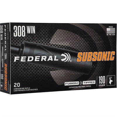 Federal Ammunition 308 Winchester 190 Grain Bonded Polymer Tip 20 Count