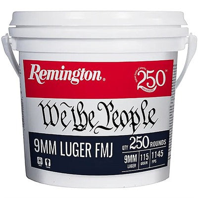 Remington Ammunition 9mm Luger 115 Grain Full Metal Jacket 250 Count