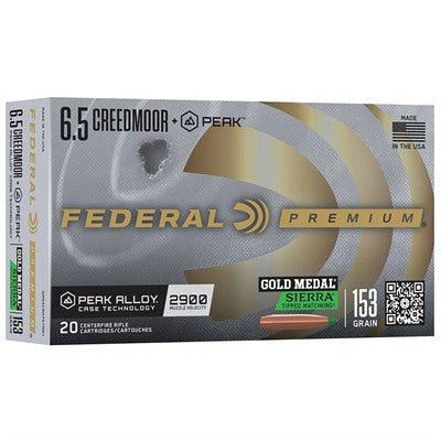 Federal Ammunition 6.5 Creedmoor 153 Grain Polymer Tip 20 Count