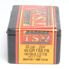 Barnes .224 / 22 45 Grain Triple-Shock X Flat Base Bullet (50)