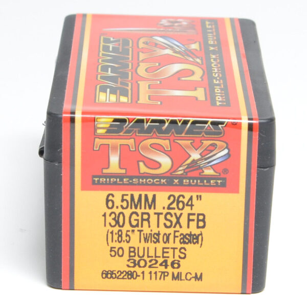 Barnes .264 / 6.5mm 130 Grain Triple-Shock X Flat Base Bullet (50)