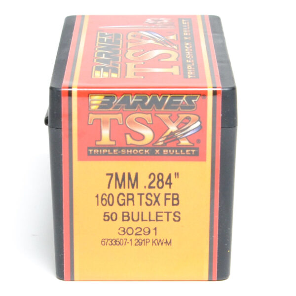 Barnes .284 / 7mm 160 Grain Triple-Shock X Flat Base Bullet (50)