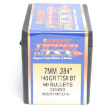 Barnes .284 / 7mm 140 Grain Tipped Triple-Shock X Boat Tail Bullet (50)