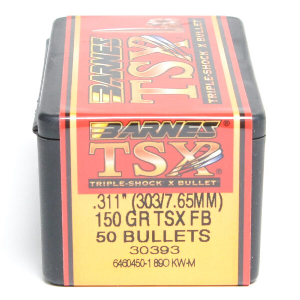 Barnes .311 / 303 150 Grain Triple-Shock X Flat Base Bullet (50)