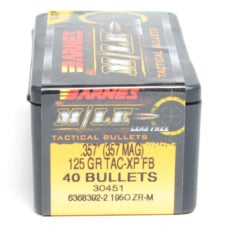 Barnes .357 / 357 Mag 125 Grain X Pistol Bullet (40)