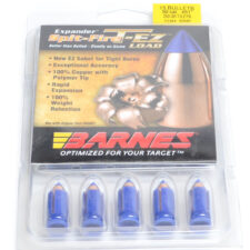 Barnes 50 Cal .451 Dia 250 Grain Muzzleloader Tipped-Ez Flat Base Bullet (15)