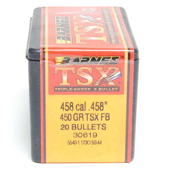 Barnes .458 / 458 Cal 450 Grain Triple-Shock X Flat Nose (20)