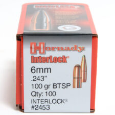 Hornady .243 / 6mm 100 Grain Soft Point Boat Tail (100)