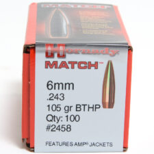 Hornady .243 / 6mm 105 Grain Hollow Point Boat Tail Match (100)