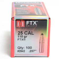 Hornady .257 / 25 110 Grain FTX (Flex Tip) (100 Bullets)