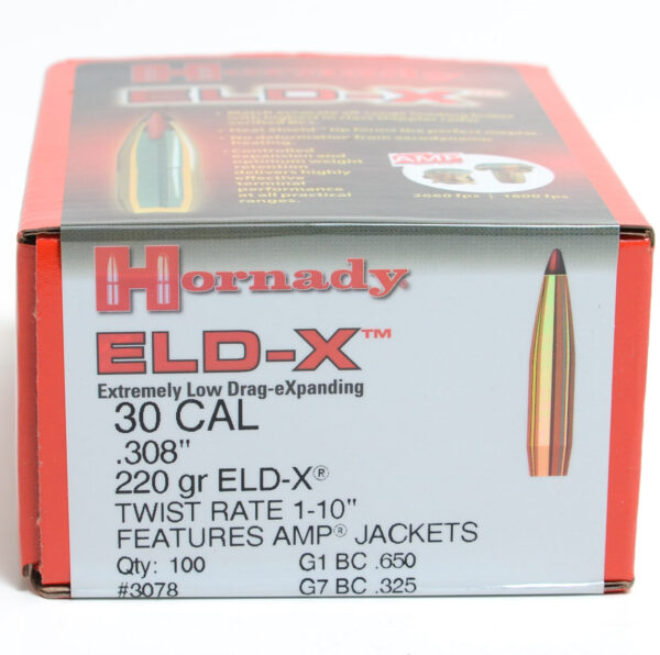 Hornady .308 / 30 220 Grain ELD-X (Extremely Low Drag Hunting) (100)