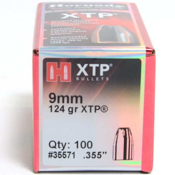 Hornady .355 / 9mm 124 Grain Hollow Point/XTP (eXtreme Terminal Performance) (100)
