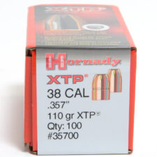 Hornady .357 / 38 110 Grain Hollow Point/XTP (eXtreme Terminal Performance) (100)