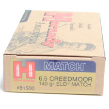 Hornady Ammo 6.5 Creedmoor 140 Grain ELD-M (Extremly Low Drag) Match (20)