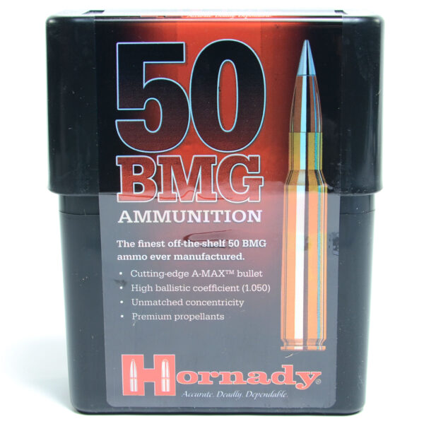 Hornady Ammo 50 Bmg 750 Grain A-MAX Match (10)