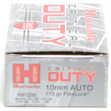 Hornady Ammo 10mm 175 Grain FTX (Flex Lock) Critical Duty (20)