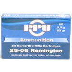 Prvi Partizan Ammunition 25-06 Remington 90 Grain Jacketed Hollow Point Box of 20