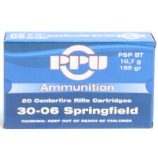 Prvi 30-06 165 Grain Pointed Soft Point Boat Tail Ammunition (20 Rounds)
