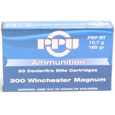 Prvi Ammo 300 Win Magnum 165 Grain Pointed Soft Point Boat Tail (20)