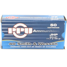 Prvi Ammo 40 S&W 180 Grain Jacketed Hollow Point (50) 10/Cs