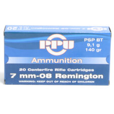 Prvi Ammo 7mm-08 Rem 140 Grain Pointed Soft Point Boat Tail (20)