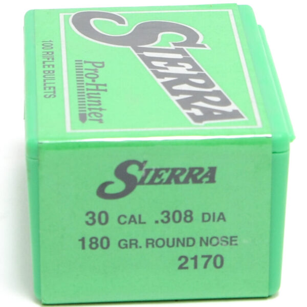 Sierra .308 / 30 180 Grain Round Nose Pro-Hunter-Hunter (100)