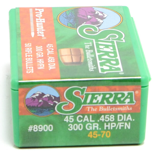 Sierra .458 / 45-70 300 Grain Hollow Point /Flat Nose Pro-Hunter (50)