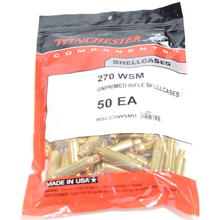 Winchester 270 Winchester Short Magnum (WSM) Brass 50 Count Powder