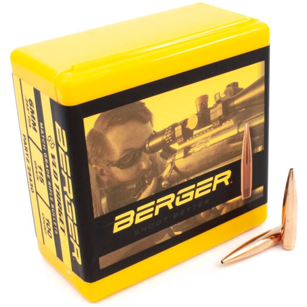 Berger .243 / 6mm 115 Grain Target Very Low Drag (100)