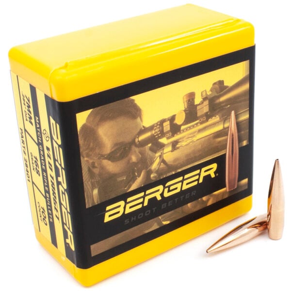 Berger .284 / 7mm 168 Grain Target Very Low Drag (100)