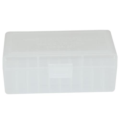 Berrys Ammo Box 38/357 Hinged Top 50 #403 Clear 50/Cs