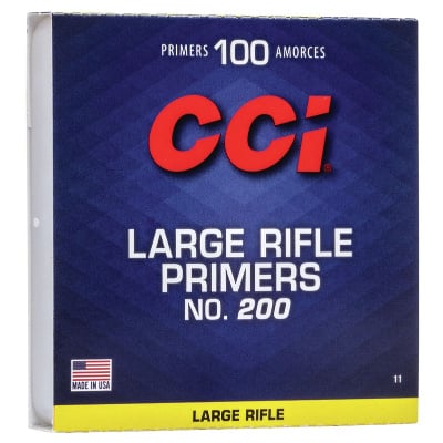 CCI200 large rifle primers