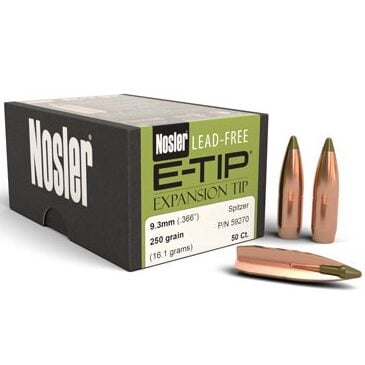 Nosler .366 / 9.3mm 250 Grain E-Tip (Lead Free) (50)