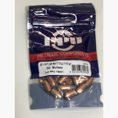 Prvi .307 / 30 Cal 110 Grain Soft Point Round Nose (50)