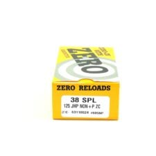 Zero Ammo Reload 38 Special 125 Grain Jacketed Hollow Point (50)