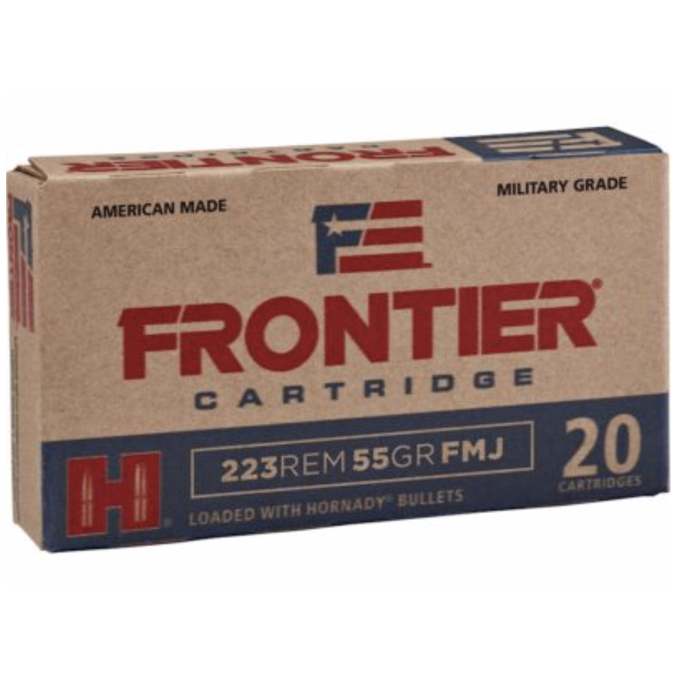 Frontier Ammunition 223 Remington 55 Grain Full Metal Jacket Box of 20
