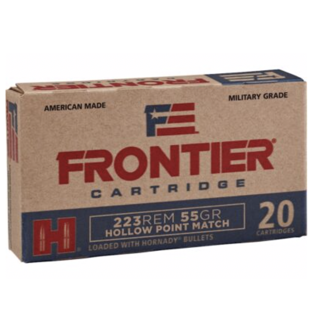 Frontier 223 Rem 55 Gr Hornady Hollow Point Match Ammunition (20 Rounds) - 20 Rounds