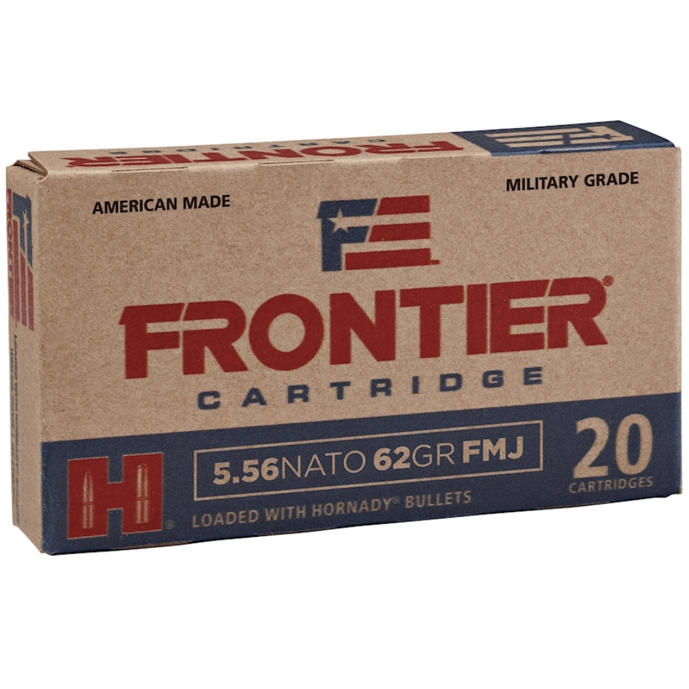 Frontier 5.56 Nato 62 Gr Hornady Full Metal Jacket Ammunition (20 Rounds) - 20 Rounds