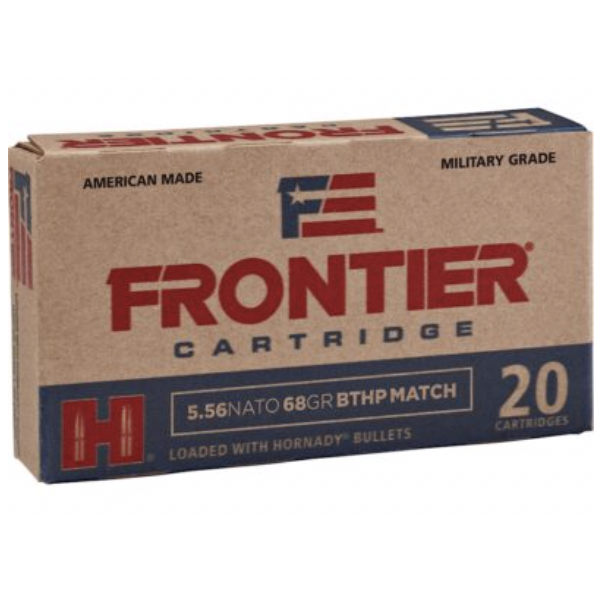 Frontier 5.56 Nato 68 Gr Hornady Boat Tail Hollow Point Match Ammunition (20 Rounds) - 20 Rounds